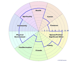 OYNB life balance wheel of life.