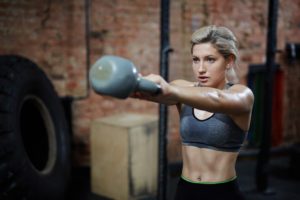 kettlebell swing exercise