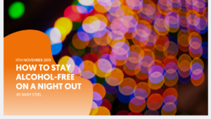 tips to stay alcohol-free on a night out, twinkling lights