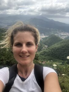 woman overlooking view alcohol-free