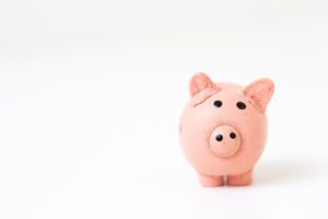 Dry January save money piggy bank