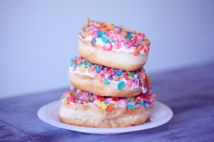 sugary doughnuts