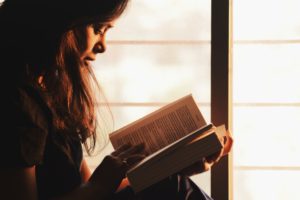 woman reading