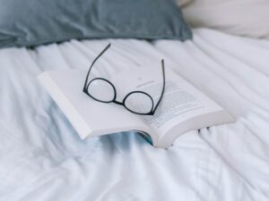 book on bed