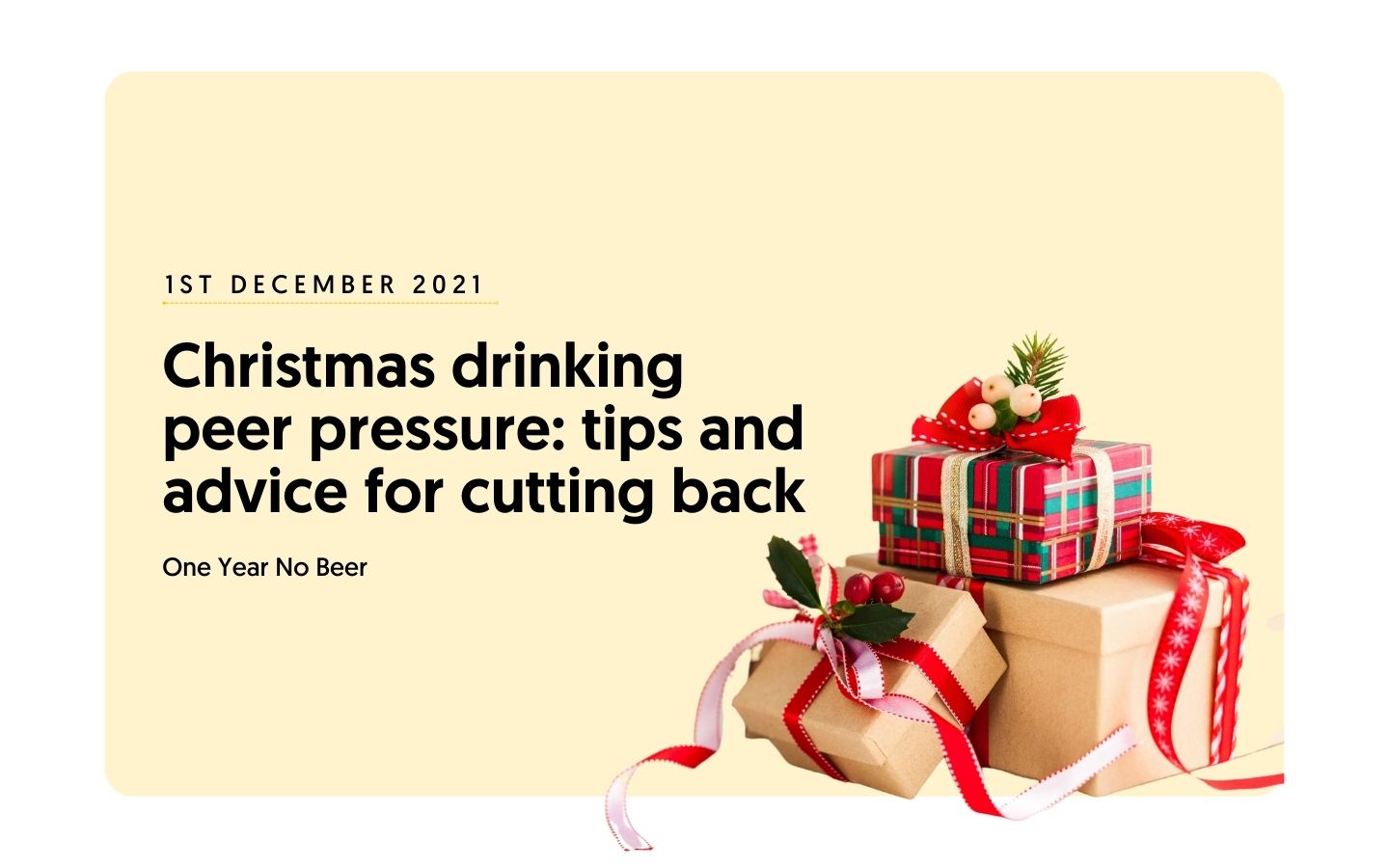 Christmas drinking peer pressure: tips and advice for cutting back
